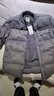 馬登工裝 美式休閑90白鴨絨羽絨服男冬新年保暖翻領(lǐng)襯衫式面包服外套 深灰色 M 曬單實(shí)拍圖
