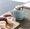 金鑲玉龍泉青瓷茶葉罐  家用陶瓷密封儲(chǔ)存罐功夫茶具配件茶罐送禮禮盒裝 蓮瓣粉青龍泉青瓷茶葉罐 曬單實(shí)拍圖