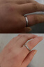珍尚銀中國黃金鉆石情侶對戒足銀戒指七夕情人節(jié)禮物結(jié)婚紀念送女友老婆 曬單實拍圖