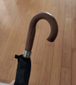 夢(mèng)沁林英倫復(fù)古實(shí)木手柄高級(jí)商務(wù)男士長(zhǎng)柄傘大號(hào)雙人加固抗風(fēng)暴自動(dòng)雨傘 實(shí)木彎柄 黑色 傘下直徑125cm 曬單實(shí)拍圖