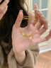 中國黃金（CHINA GOLD）中國黃金銀愛心靈蛇手鏈女款輕奢本生日禮物送女友老婆教師節(jié)禮物 愛心靈蛇手鏈 曬單實(shí)拍圖