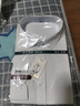 BLUE LITTLE WHITE免燙抗皺襯衫男白長(zhǎng)袖商務(wù)休閑男士襯衫職業(yè)正裝襯衣工裝修身上衣 白色無(wú)紋 39 （115斤-130斤） 曬單實(shí)拍圖