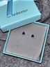 timebetter三角形耳釘女925銀小眾設(shè)計(jì)感耳環(huán)輕奢時(shí)尚高級(jí)耳飾深寶藍(lán)爆閃 深寶藍(lán)銀耳釘/尺寸約6mm 925銀材質(zhì) 曬單實(shí)拍圖