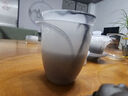不拙白瓷公道杯羊脂玉瓷陶瓷茶海分茶器功夫茶具勻杯分茶器 2-水墨琉璃(黑)公道杯 曬單實(shí)拍圖