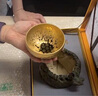 金鑲玉茶杯 建盞品茗杯單個(gè)主人杯建盞金油滴盞手工 名家黃少河 黃少河黃金油滴盞 曬單實(shí)拍圖