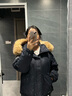 貴蘭姿短款羽絨服女冬季2025年新款小個(gè)子白鴨絨工裝派克服加厚毛領(lǐng)外套 藏青色 L 135-170斤 曬單實(shí)拍圖