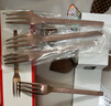 雙立人（ZWILLING）餐具套裝勺子湯勺水果叉刀叉咖啡勺食品級不銹鋼西餐具M(jìn)inimale 甜品叉4件套（復古銀） 曬單實(shí)拍圖