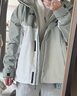 安德瑪（UNDERARMOUR）秋冬女子防水三合一戶外運動夾克外套6001978 叢林綠504 L 曬單實拍圖
