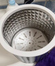 揚子大容量單筒單桶家用大容量半全自動(dòng)小型宿舍迷你洗衣機 揚子9(kg)大圓桶白色+洗鞋毛刷（可洗鞋） 曬單實(shí)拍圖