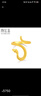 潮宏基足金黃金戒指女本命年生肖蛇計(jì)價(jià) 靈蛇 SRG30006017 約3.8g 七夕 曬單實(shí)拍圖