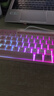 狼蛛鍵盤(pán) 鍵盤(pán)鼠標套裝有線(xiàn) 機械手感薄膜鍵盤(pán)有線(xiàn)mini面板RGB背光臺式電腦筆記本電競游戲辦公通用 【狼蛛】粉色RGB燈效 有線(xiàn)連接 61鍵 曬單實(shí)拍圖