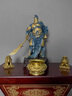 MOREISAN銅關(guān)公擺件家居客廳辦公室關(guān)二爺武圣關(guān)公送朋友喬遷新居禮物 關(guān)公立像(古藍(lán))小號(hào) 曬單實(shí)拍圖