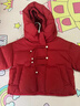 R.DUCKKIDS女童加厚保暖棉服女孩公主風(fēng)拜年棉衣外套中大童新中式棉襖面包服 新年紅 130 曬單實(shí)拍圖