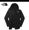 The North Face北面沖鋒衣男戶(hù)外保暖軟殼內膽三合一沖鋒外套89ZS 黑色/JK3 XXL 曬單實(shí)拍圖