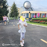 小豬彼特女童速干套裝夏季新款兒童運動衣騎行服鯊魚褲冰絲短袖大童網(wǎng)球夏 18992白色+1765紫色 五分褲套裝 170 cm 曬單實拍圖