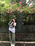 夏雨瑤美式高街黃泥色闊腿牛仔褲女2025夏季薄款寬松高腰直筒微喇叭長褲 黃泥藍 色 M 【建議95-105斤】 曬單實拍圖
