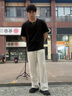 增致牛仔（zengzhi）260g重磅男士t恤短袖男2025夏季情侶休閑打底衫半袖體恤 曬單實(shí)拍圖