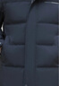 鴨鴨中老年羽絨服男士2022新款冬季休閑保暖連帽爸爸裝外套Y 黑色 XL 180 曬單實拍圖