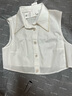 EP雅瑩飾品 白色疊穿裝飾假領(lǐng)打底內(nèi)搭 商場(chǎng)同款ZN02A 純棉襯衫領(lǐng) 3/M 曬單實(shí)拍圖
