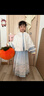 旗鉑漢服女童冬款兒童2025新款拜年服古風(fēng)超仙古裝女孩明制中國風(fēng)唐裝 月白星兮（上衣+下裙） 120 曬單實(shí)拍圖