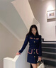 JVH香港潮牌小香風(fēng)POLO連衣裙女 2025春季新款英倫風(fēng)收腰顯瘦短裙子 藏青色 S 85-98斤 曬單實拍圖