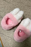牧童小兔子女童棉拖鞋冬季新款棉鞋可愛(ài)寶寶家居小女孩包跟室內鞋 櫻粉兔 19 底標150/鞋內長(cháng)14.0cm 曬單實(shí)拍圖