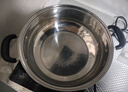 美廚（MAXCOOK）304不銹鋼鴛鴦火鍋湯鍋涮鍋加厚電磁爐專用鍋家用大容量清湯火鍋 304不銹鋼清湯火鍋  MH-28 28cm 曬單實拍圖