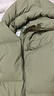 LACOSTE法國(guó)鱷魚(yú)女裝純色保暖連帽拉鏈鵝絨羽絨服外套|BF0688 BMY/卡其綠 M 38 /165 曬單實(shí)拍圖