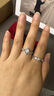 夢(mèng)可飾80分仿真結婚活口對戒童話(huà)款鉆戒密鑲花型男女戒指對戒婚禮道具 童話(huà)閉口15號女戒+50分活口男戒 童話(huà)款 曬單實(shí)拍圖