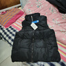 暖冬鴨鴨兒童羽絨棉馬甲秋冬季外穿男童女童背心洋氣百搭寶寶2025外套 黑 160  建議身高【150-160cm】 曬單實(shí)拍圖