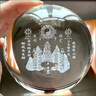 福光普照（FUGUANGPUZHAO）山海鎮水晶球風(fēng)水擺件太極八卦圖可旋轉大號白水晶玻璃球客廳玄關(guān) 6cmK9山海鎮水晶球+實(shí)木底座 曬單實(shí)拍圖