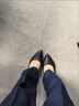 貞喜氣法式尖頭細跟單鞋女黑色軟皮高跟鞋舒適氣質(zhì)百搭職業(yè)工作鞋禮儀 黑色 6cm 37 后跟可踩 曬單實拍圖
