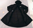 FILA 斐樂(lè)官方女士長(zhǎng)款羽絨服冬季新品休閑舒適保暖上衣連帽外套 正黑色-BK 2XL 180/96A 曬單實(shí)拍圖