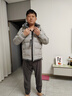 啄木鳥男士羽絨服冬季新款加厚保暖防寒羽絨衣休閑白鴨絨連帽外套男 23929白灰色 2XL 推薦【130-150斤】 曬單實(shí)拍圖