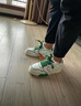 暴力熊（VIOLENTBEAR）男鞋2025秋冬新款低幫板鞋潮流時(shí)尚百搭鞋子爆米花女鞋情侶鞋休閑 白綠 （男女同款） 40 曬單實(shí)拍圖