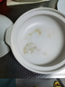 康特耐（KTN）砂鍋陶瓷耐高溫剁椒魚(yú)頭淺寬口大小號煲仔飯干燒炒菜沙鍋燃氣灶S9 白色 適用3-5人 1.8L 曬單實(shí)拍圖