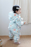 迪士尼寶寶連體羽絨服0-1歲【鵝絨】反季折扣嬰兒羽絨衣男女童冬裝外出 奶白-鵝絨連體 90cm 充絨量85克 曬單實(shí)拍圖