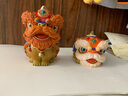 銅師傅獅舞吉祥《吉祥如意醒獅(一對)》獅子開(kāi)業(yè)喬遷新婚裝飾品工藝禮品 如意醒獅 曬單實(shí)拍圖