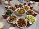 貝創(chuàng) 餐桌 輕奢巖板餐桌椅家用小戶型客廳現(xiàn)代簡(jiǎn)約可伸縮方圓兩用飯桌 儲(chǔ)物餐桌+菠蘿椅*6【12MM巖板】 133cm *85cm*75cm 曬單實(shí)拍圖