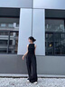 蘿美醬工裝褲女2025新款春秋高腰闊腿休閑寬松復古小個子秋季登山運動褲 深灰抽繩工裝褲常規(guī) M 【建議95-110斤】 曬單實拍圖