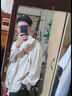肯奈迪長(cháng)袖燈芯絨襯衫男春秋寬松潮流襯衣外套休閑情侶上衣男裝打底衫 杏色-燈芯絨襯衫 3XL 【170cm-180cm】 曬單實(shí)拍圖