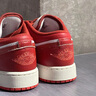 NIKE耐克男鞋女鞋AJ1情侶鞋Air Jordan 1低幫新年紅白休閑籃球運(yùn)動鞋 新年款白紅 42.5 【男款】 曬單實拍圖