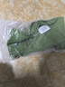 三福冬季純色針織皮標(biāo)長巾圍巾 韓系氛圍感溫暖時尚圍脖 836599 綠色 均碼 曬單實(shí)拍圖