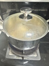 百暢316不銹鋼加厚湯鍋家用燉煮煲湯熬粥鍋大容量蒸鍋燃?xì)庠铍姶艩t 316特厚無(wú)涂層湯鍋 26cm 曬單實(shí)拍圖