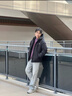 361°棉衣男士冬季2025新款加絨厚保暖工裝外套男百搭連帽羽絨棉服冬裝 超級(jí)黑 S 曬單實(shí)拍圖