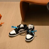 耐克NIKE休閑鞋男女熊貓AJ 1喬丹JORDAN 1運(yùn)動(dòng)鞋DC0774-101黑白43 曬單實(shí)拍圖