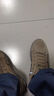 西域駱駝（VANCAMEL）男鞋秋冬2025新款透氣防臭休閑鞋皮面板鞋男士阿甘跑步運動(dòng)潮鞋子 灰色  39 曬單實(shí)拍圖