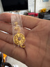 周生生新年黃金吊墜足金回紋平安扣掛墜不含素金項鏈91007P計價(jià)3.9克 曬單實(shí)拍圖