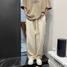 真維斯新中式亞麻褲子男夏季國風(fēng)潮牌大碼寬松闊腿直筒男款古風(fēng)休閑長(cháng)褲 B315-K24069杏色 XL 曬單實(shí)拍圖