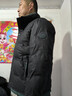 皮爾卡丹高檔冬季羽絨服男士2024新款加厚保暖韓版青年短款立領(lǐng)白鴨絨外套 黑色 XL 180 曬單實拍圖